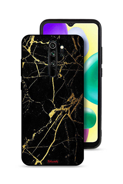 Tolwak غطاء حماية لهاتف شاومي ريدمي نوت 8 برو - رخامي متصدع