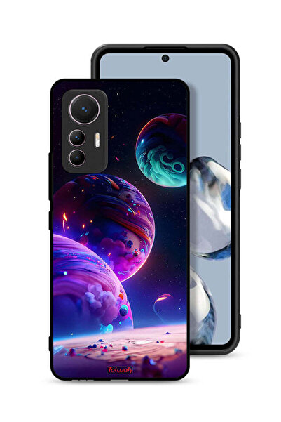 Tolwak غطاء حماية لهاتف شاومي 12 لايت بنمط كوكبي
