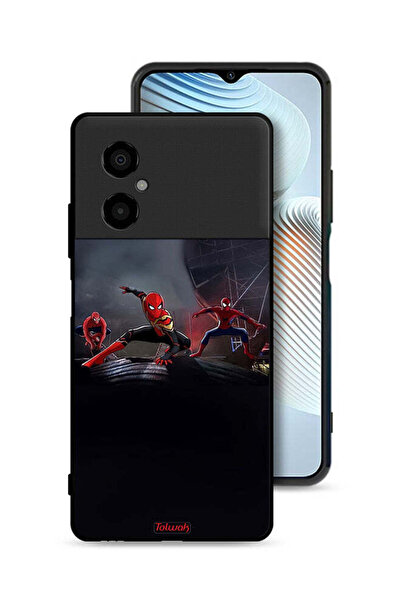 Tolwak Xiaomi Poco M4 5G Protective Case Cover Three Spiders