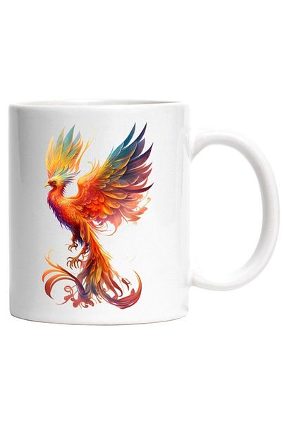 INOVATIX Personalized white mug, Pheonix, Mythical, Bird, Legend, Fire, INOVATIX®. 330ml