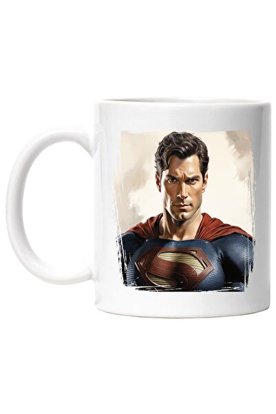 INOVATIX Cana alba personalizata, DC, Superman, Supereroi, Superputeri, Costu...