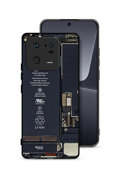 Tolwak غطاء حماية لهاتف Xiaomi 13 Pro بنمط دائرة الهاتف