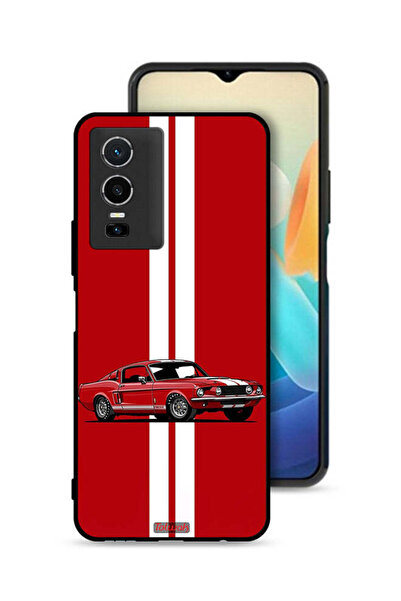 Tolwak Vivo Y76 5G Protective Case Cover Vintage Car Abstract Art