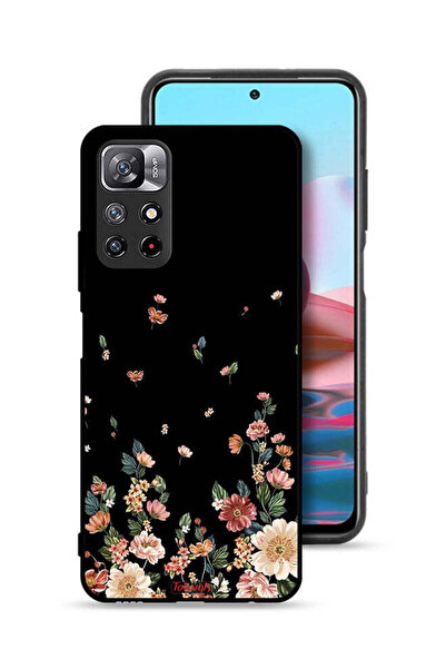 Tolwak غطاء حماية لهاتف شاومي ريدمي نوت 11 4G مزين بزهور صغيرة في الأسفل