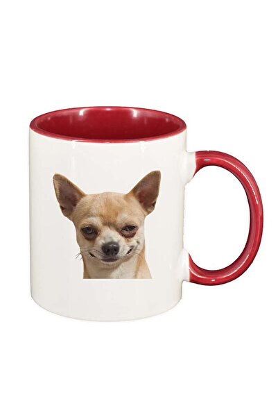 INOVATIX Cana alba personalizata, Caine, interior rosu, D183, INOVATIX®. 330ml