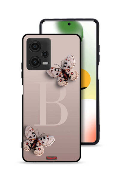 Tolwak غطاء حماية لهاتف Xiaomi Poco X5 بنقشة الفراشات