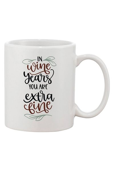 INOVATIX Cana alba personalizata, personalizata 'In wine years you are extra fine'a, INOVATIX®. 330ml
