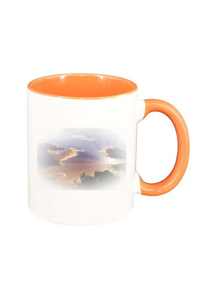 INOVATIX Personalized white mug, Picture, orange interior, D256, INOVATIX®. 330ml