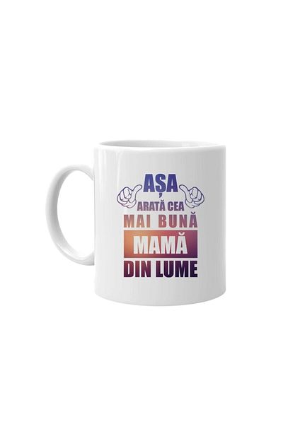 INOVATIX Personalized white mug, This is what the best mother in the world looks like, White, INOVATIX®. 330ml