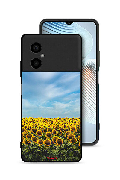 Tolwak غطاء حماية لهاتف شاومي بوكو M4 5G - عباد الشمس تحت السماء