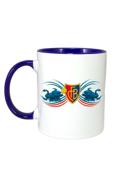 INOVATIX Cana Alba Personalizata, Fc Basel Elvetia, Maner Si Interior Albastr...