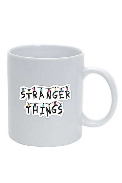 INOVATIX Cana alba personalizata, Stranger Things, alb, D1297, INOVATIX®. 330ml