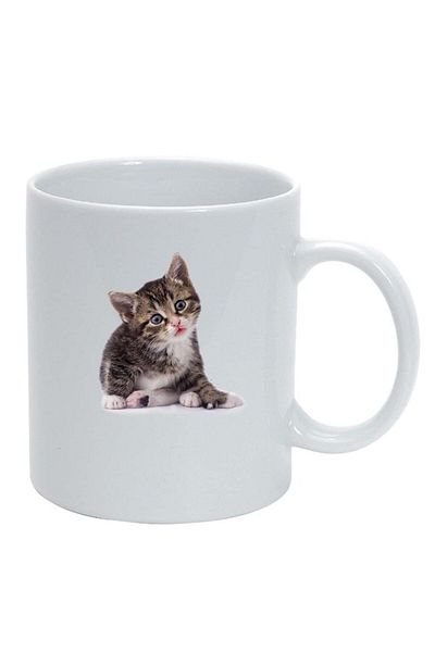 INOVATIX Personalized white mug, Cat, D425, INOVATIX®. 330ml
