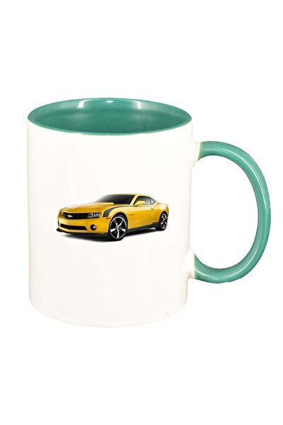 INOVATIX Персонализирана бяла чаша, Кола, зелен интериор, D961, INOVATIX®. 33...