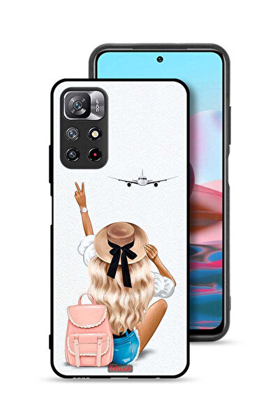 Tolwak غطاء حماية لهاتف شاومي ريدمي نوت 11S - فتاة تحب السفر