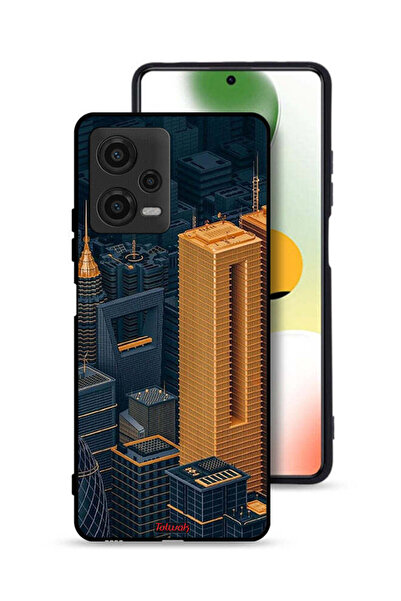 Tolwak غطاء حماية لهاتف Xiaomi Poco X5 - مباني فنية