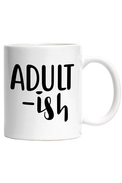 INOVATIX Personalized white mug, for adults - many worries, responsibilities, INOVATIX®. 330ml