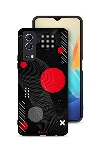 Tolwak غطاء حماية لهاتف Vivo Y72 5G بنمط دائري ومتقاطع