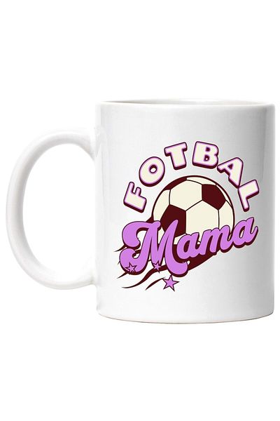 INOVATIX Personalized white mug, Soccer Ball Football Mom Family Kids Team Sport, INOVATIX®. 330ml