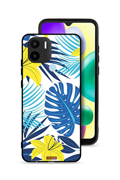 Tolwak غطاء حماية لهاتف شاومي ريدمي A1 بلس برسومات ريش وزهور