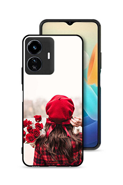 Tolwak غطاء حماية لهاتف Vivo Y77 5G يحمل زهورًا