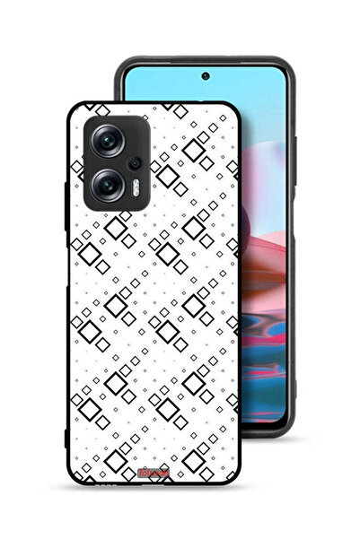 Tolwak غطاء حماية لهاتف شاومي ريدمي نوت 11T برو 5G بتصميم مربع تجريدي فني رقمي