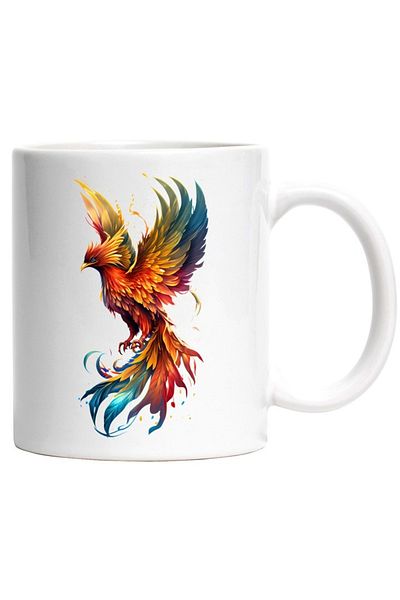 INOVATIX Personalized white mug, Pheonix, Renaissance, Legend, Firebird, INOVATIX®. 330ml