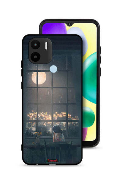 Tolwak Xiaomi Redmi A1 Plus Protective Case Cover Looking At Moon Art