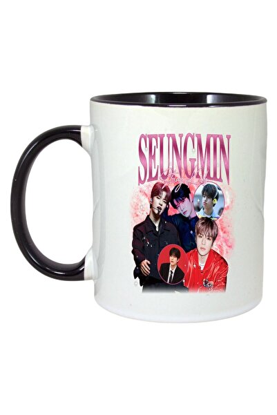 INOVATIX Cana Alba Personalizata, Formatia/trupa Seugmin, Maner Si Interior Negru, ®. 330ml