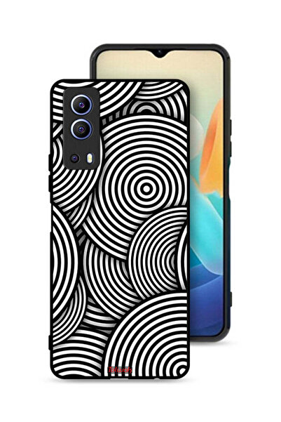 Tolwak غطاء حماية لهاتف Vivo iQOO Z3 5G بنمط دوائر وهمية