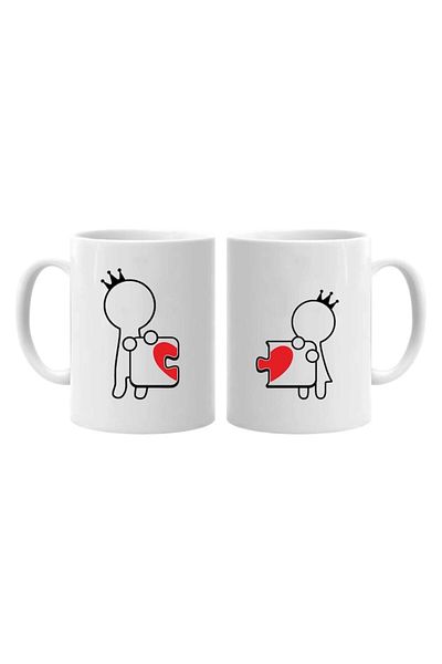INOVATIX Lovers puzzle mug set, product code SCPI01, INOVATIX®. 330ml