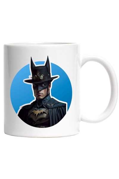 INOVATIX Cana alba personalizata, Supereroi, Batman, Costum Victorian, Gotic,...