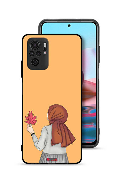 Tolwak Xiaomi Redmi Note 10 4G Protective Case Cover Holding Leaf