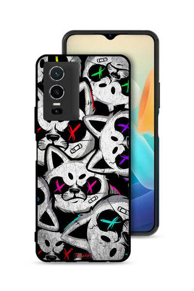 Tolwak غطاء حماية لهاتف Vivo Y76 5G بطبعة قطط مارشميلو