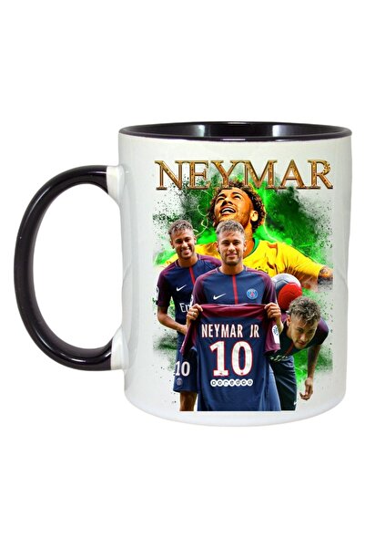 INOVATIX Cana Alba Personalizata, Neymar Presentation, Maner Si Interior Negru, ®. 330ml