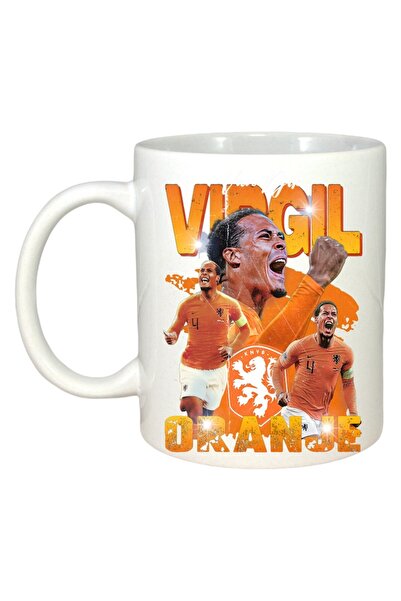 INOVATIX Cana Alba Personalizata, Virgil Van Djik, Maner Si Interior Alb, ®. ...