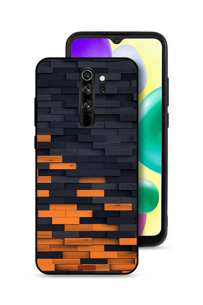 Tolwak Xiaomi Redmi Note 8 Pro Protective Case Cover Wooden Wall
