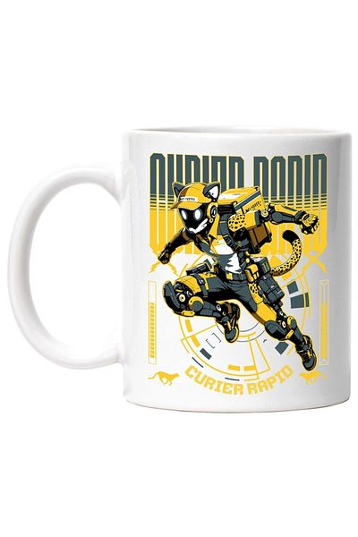 INOVATIX Personalized white mug, Cheetah - Home Delivery Driver, INOVATIX®. 330ml