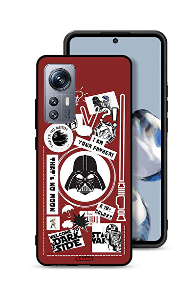 Tolwak غطاء حماية لهاتف Xiaomi 12S بملصق "مرحبًا بكم في الجانب المظلم"