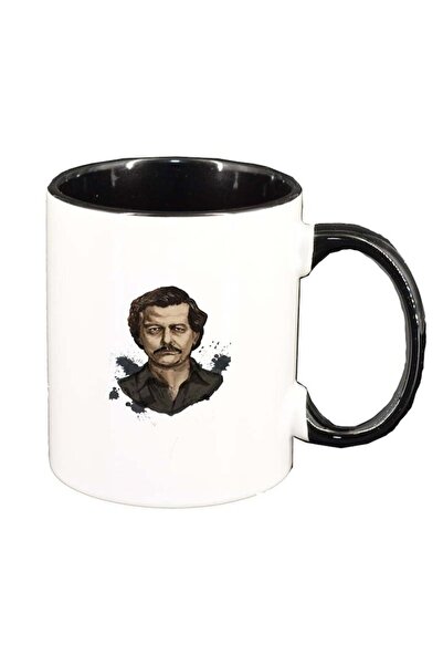 INOVATIX Εξατομικευμένη λευκή κούπα, Narcos - Pablo Escobar, μαύρο εσωτερικό,...