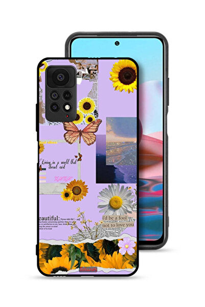 Tolwak غطاء حماية لهاتف شاومي ريدمي نوت 11 برو 5G، ملصقات عباد الشمس الجميلة