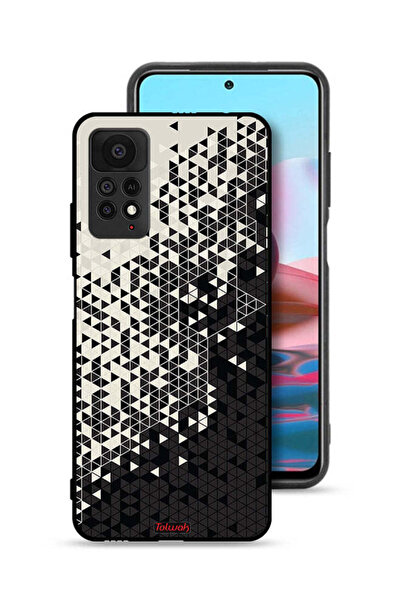 Tolwak غطاء حماية لهاتف شاومي ريدمي نوت 11 برو 5G بنمط مثلث فني رقمي