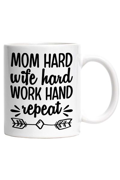 INOVATIX Personalized white mug, for mothers who are also very hardworking wives, INOVATIX®. 330ml