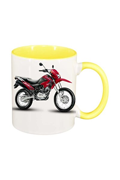 INOVATIX Cana alba personalizata, Motor, interior galben, D54, INOVATIX®. 330ml