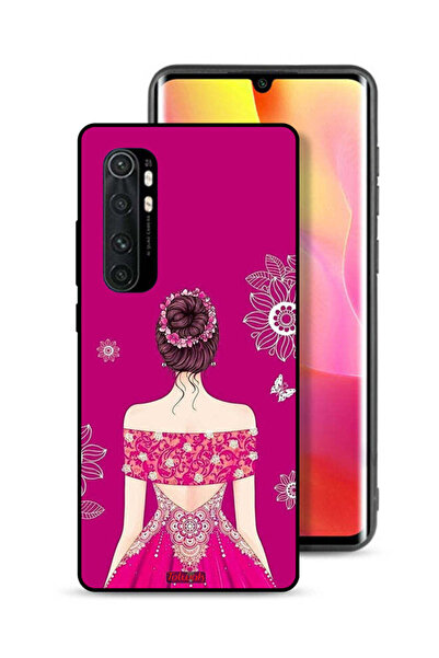 Tolwak غطاء حماية لهاتف شاومي مي نوت 10 لايت برسومات فتاة وزهور