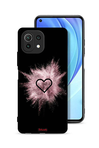 Tolwak غطاء حماية لهاتف شاومي مي 11 لايت بتصميم قلب لامع