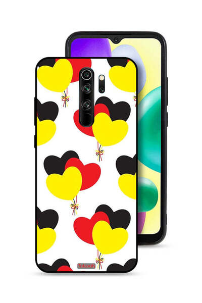 Tolwak Xiaomi Redmi Note 8 Pro Protective Case Cover Three Hearts Bunch