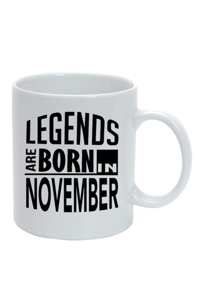 INOVATIX Cana alba personalizata, personalizata Legend are born in November ,82 , INOVATIX®. 330ml