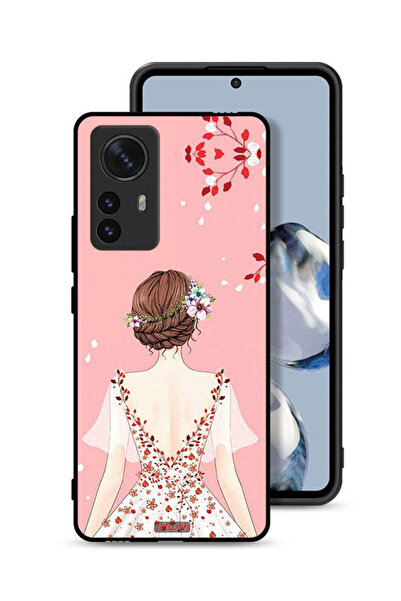 Tolwak Xiaomi 12 Protective Case Cover Standing Girl Art