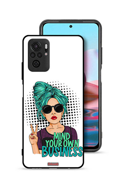 Tolwak Xiaomi Redmi Note 10S Protective Case Cover Mind Your Own Business